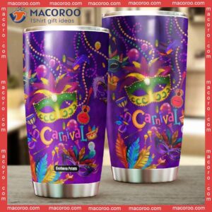 Happy Mardi Gras Stainless Steel Tumbler