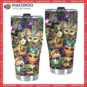 happy mardi gras stainless steel tumbler 2 2