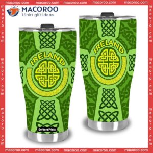 happy patrick s day ireland stainless steel tumbler 2