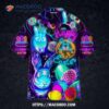 Have Easter Glowing Neon Bunny Hawaiian Shirts With Eggs
