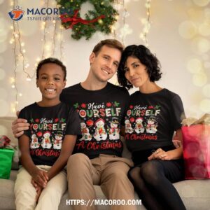 Have Yourself A Christmas Three Cute Snow Xmas Lights Shirt, Snowman Gifts For Christmas