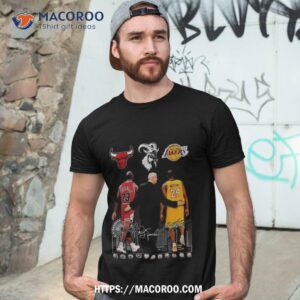 Head Coach Phil Jackson Michael Jordan And Kobe Bryant City Signatures Shirt
