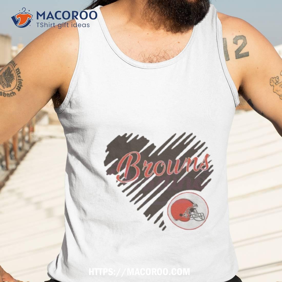 Heart Cleveland Browns Nfl Team Logo Shirt