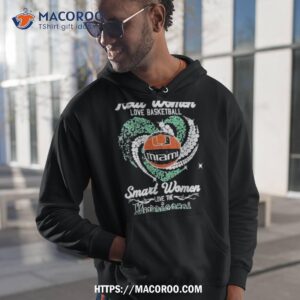 Heart Diamonds Real Women Love Basketball Smart Women Love The Miami Hurricanes Shirt