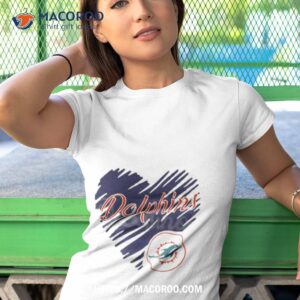 heart miami dolphins nfl team logo shirt tshirt 1