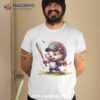 Hedgehog Playing Baseball Funny Player Boys Girls Shirt, Good Gift Ideas For Dad