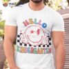Hello Kindergarten Back To School Groovy Teacher Student Kid Shirt, A Good Father’s Day Gift