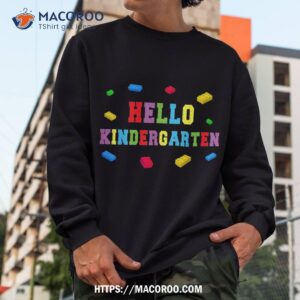 hello kindergarten shirt for master builder building bricks michael myers movie 2023 sweatshirt
