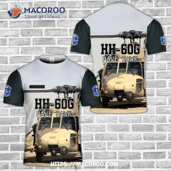 Hh-60g Pave Hawk Helicopters From The 301st Rescue Squadron 3D T-Shirt