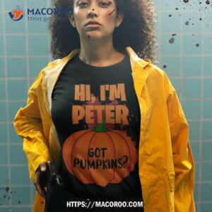 hi i m peter funny couples halloween pumpkin shirt tshirt 2