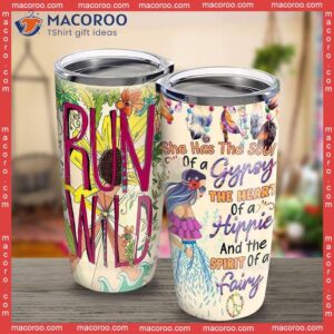 Hippie Run Wild Stainless Steel Tumbler