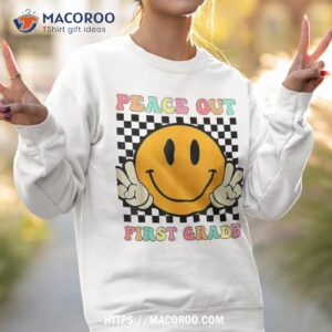 hippie smile face peace out first 1st grade class of 2023 shirt sweatshirt 2