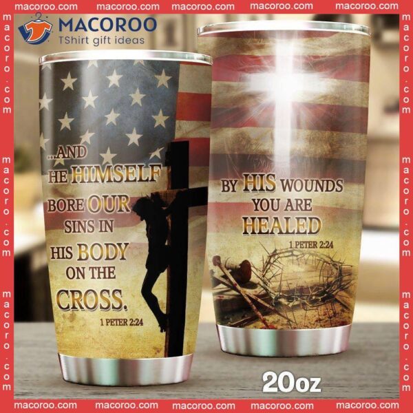 His Body On The Cross Stainless Steel Tumbler