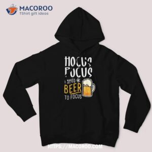 hocus pocus i cast a spell for beer funny halloween witch tee hoodie