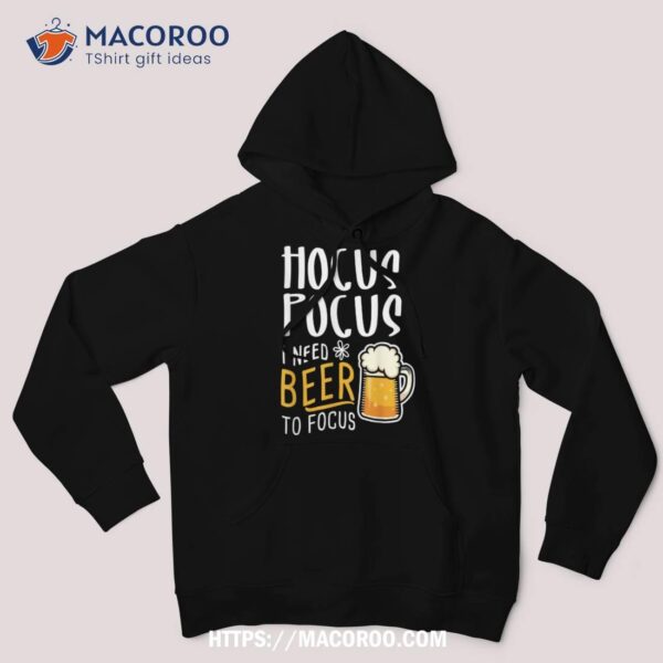 Hocus Pocus I Cast a Spell For Beer: Funny Halloween Witch Tee