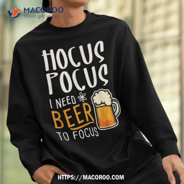 Hocus Pocus I Cast a Spell For Beer: Funny Halloween Witch Tee