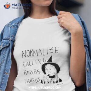 hocus pocus normalize calling boobs yabbos art design shirt tshirt