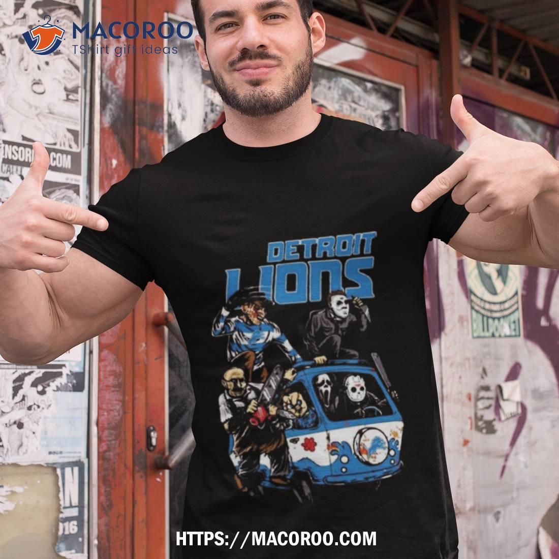 Detroit Lions NFL Horror Movies Character Hawaiian Shirt And Shorts  Halloween Gifts - Freedomdesign