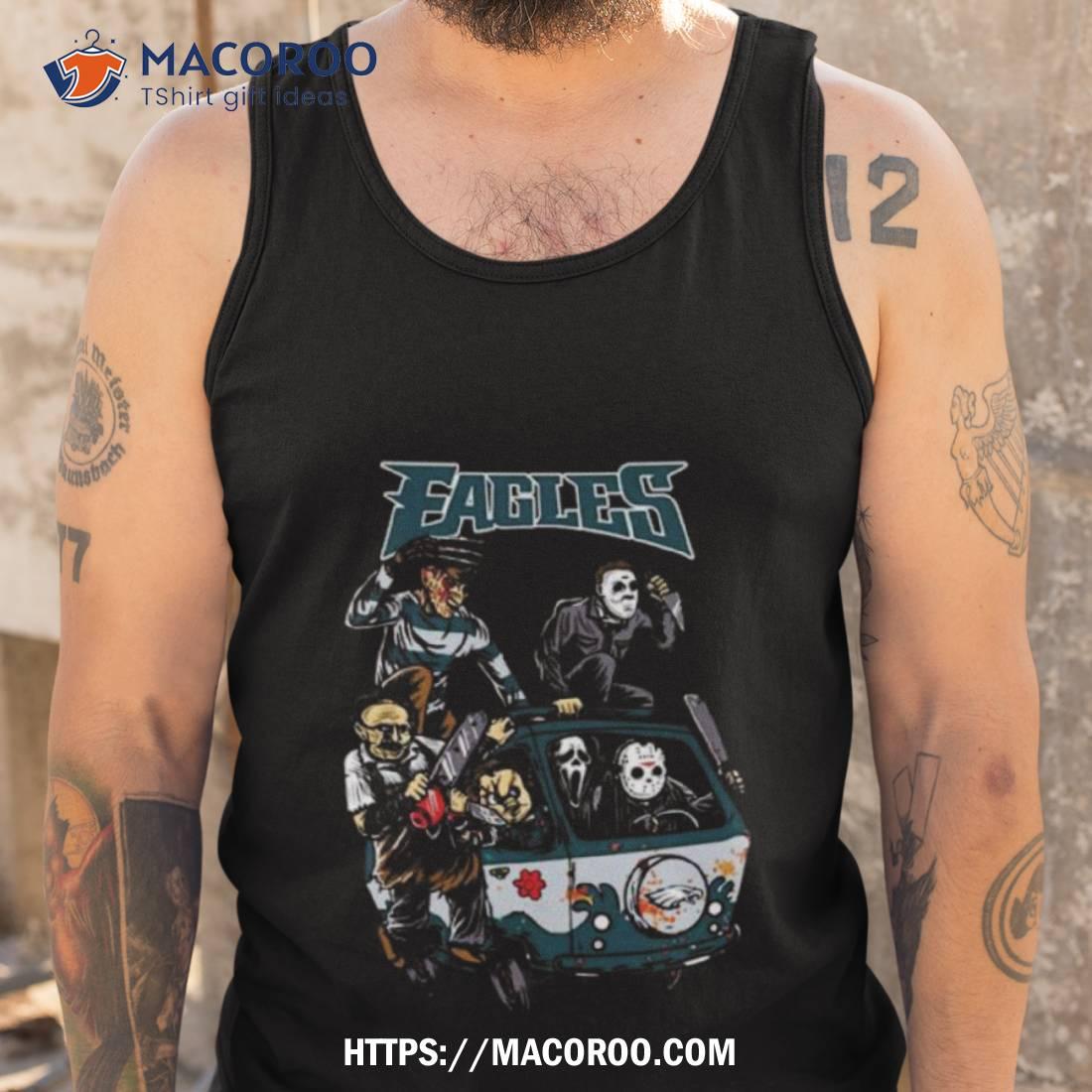 Horror Movies Characters Philadelphia Eagles Football Halloween 2023 Shirt Horror Movies Characters Philadelphia Eagles Football Halloween 2023 Shirt