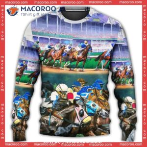 horse racing lover we love amazing sweater christmas sweatshirt womens 3