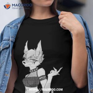 hottopic punk girl jackal shirt tshirt