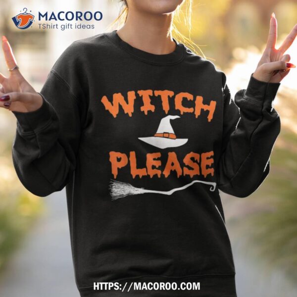 Humorous Halloween Witch Costumes Outfit Tee Shirt for Festive Fun