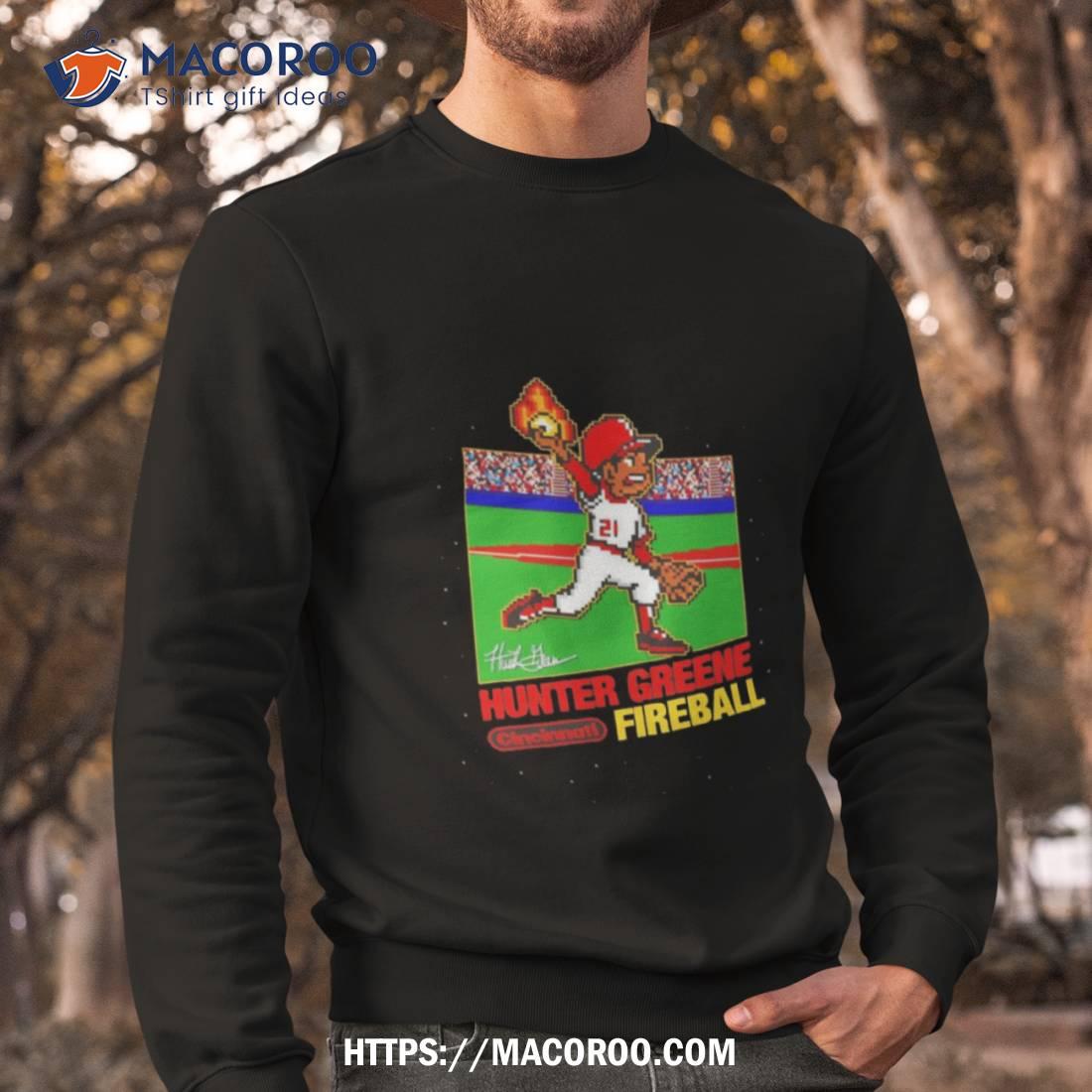 Hunter Greene Cincinnati Fireball Game Shirt Hunter Greene Cincinnati Fireball Game Shirt