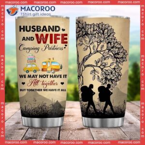 Husband And Wife Camping Stainless Steel Tumbler