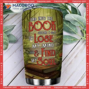 i go to lose my mind book girl stainless steel tumbler 1