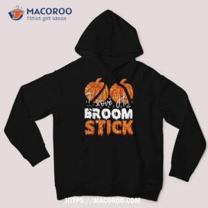 i love his broomstick her pumpkins halloween couple shirt hoodie