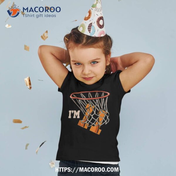 I’m 11 Basketball Theme Birthday Party Celebration 11th Shirt