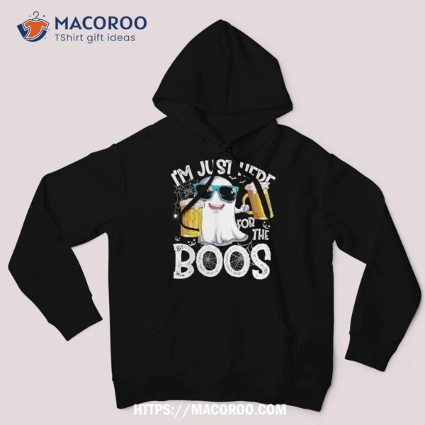 I’m Just Here For The Boos Funny Halloween Beer Drinking Shirt