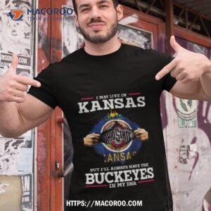 i may live in kansas but i ll always have the ohio state buckeyes in my dna 2023 shirt tshirt 1