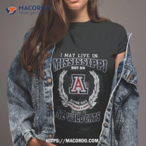 i may live in mississippi but on game day my heart amp soul belong to arizona wildcats shirt tshirt 2