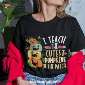 i teach the cutest pumpkins in patch halloween teacher shirt tshirt