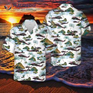 Idaho National Guard Black Hawks Hawaiian Shirt