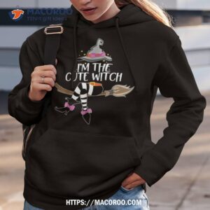 im the cute witch shirt halloween matching group costume hoodie 3