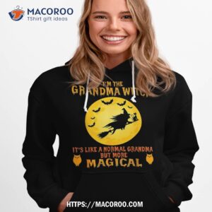 im the grandma witch halloween magical broom shirt hoodie 1