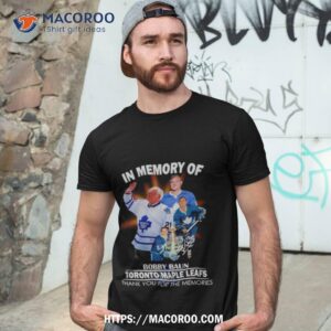 in memory of bobby baun toronto maple leafs thank you for the memories shirt tshirt 3