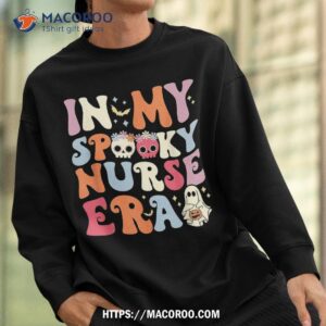 in my spooky nurse era halloween groovy witchy shirt halloween skull sweatshirt