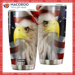 Independence Day 4th Of July Majestic Bald Eagle Stainless Steel Tumbler