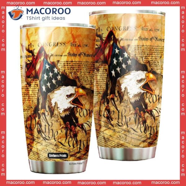 Independence Day 4th Of July Patriotic American Stainless Steel Tumbler