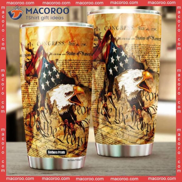 Independence Day 4th Of July Patriotic American Stainless Steel Tumbler