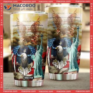 independence day 4th of july patriotic american stainless steel tumbler 1