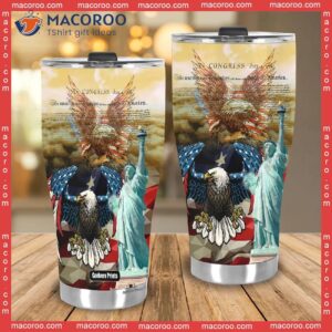 independence day 4th of july patriotic american stainless steel tumbler 3