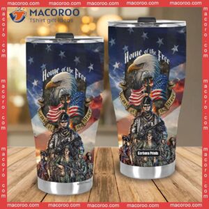 independence day 4th of july veteran home the free stainless steel tumbler 3