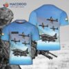 Indian Navy Sagar Pawan Aerobatic Flight Demonstration Team 3D T-shirt