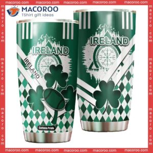 Ireland Rugby Shamrock Patrick’s Day Green Stainless Steel Tumbler