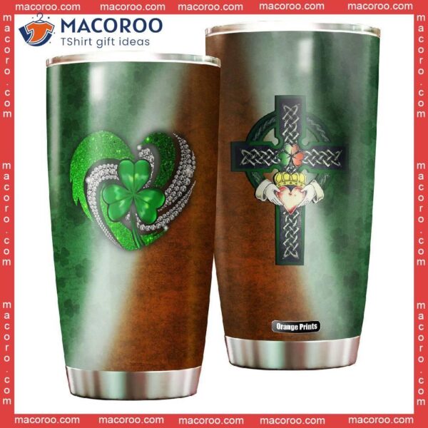 Irish Saint Patrick’s Day Green Stainless Steel Tumbler