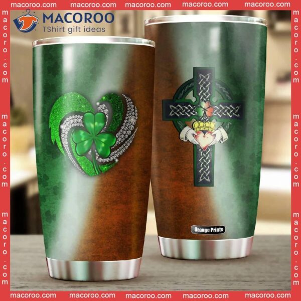 Irish Saint Patrick’s Day Green Stainless Steel Tumbler